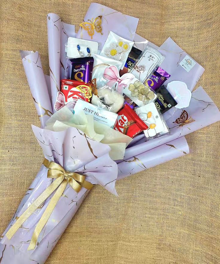 Luxury Chocolate & Beauty Bouquet with Jewellery