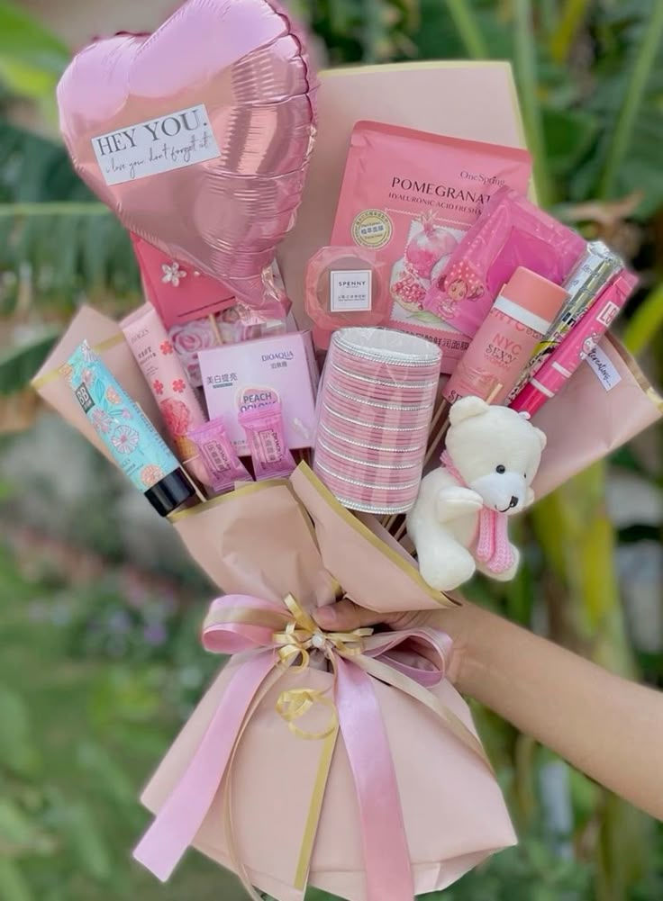 Pink Beauty & Skincare Bouquet