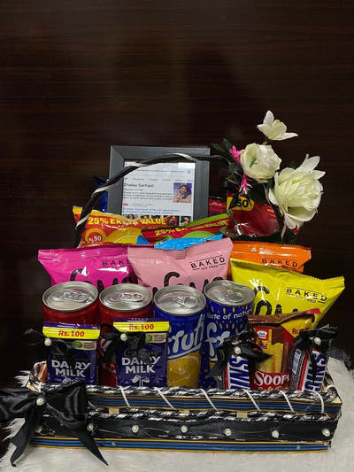 Deluxe Snack & Teddy Gift Box for Him - Birthday & Eid Special