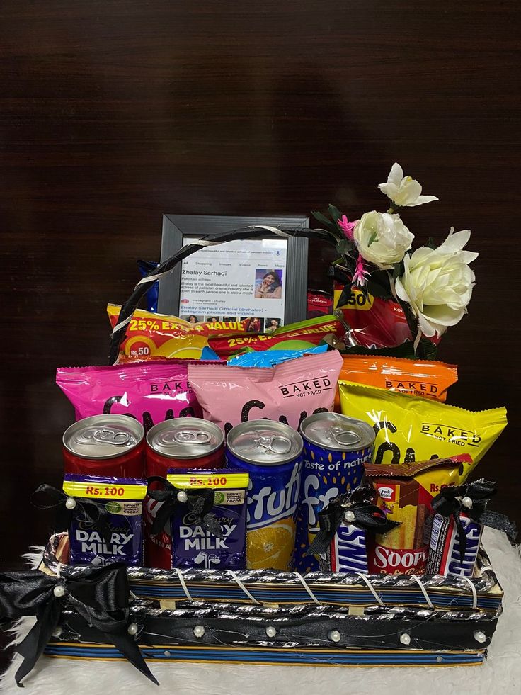 Deluxe Snack & Teddy Gift Box for Him - Birthday & Eid Special
