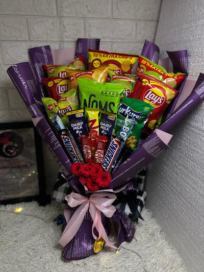 Snacks & Chocolates Bouquet